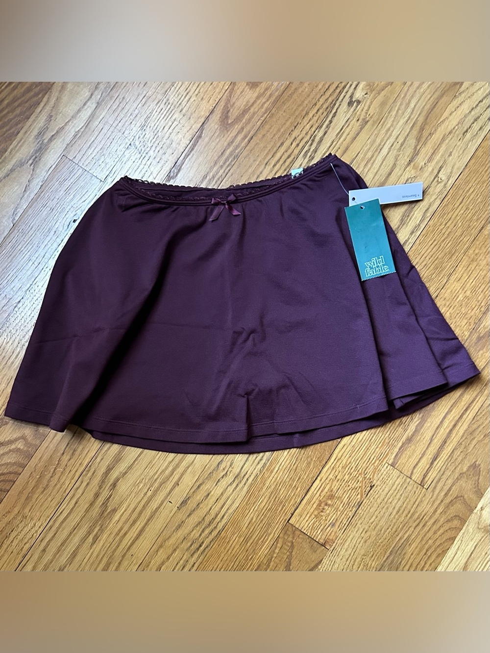 Wild Fable Maroon Skort with Bow Detail xxs